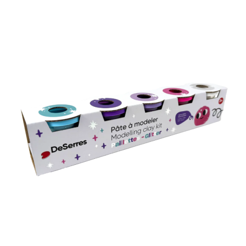 DeSerres - Ensemble 5 pâtes à modeler - Paillettes