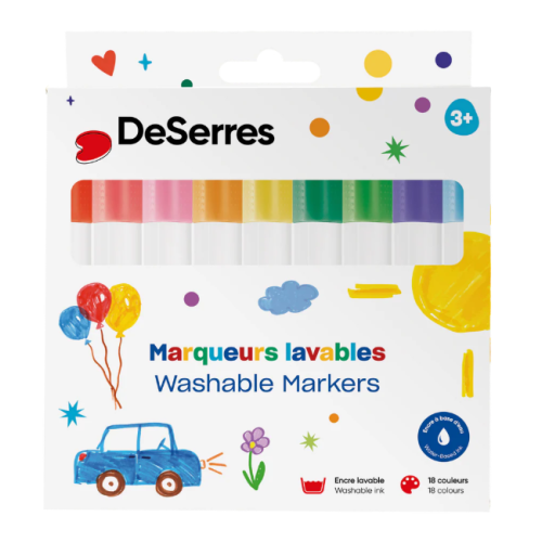 Desserres - Ensemble de 18 marqueurs pour enfants