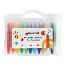Desserres - Ensemble 12 crayons gel cire pour enfants