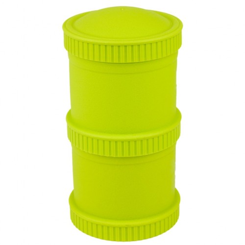 Re-Play - Snack Stacks - Contenants interchangeables et empilables en plastique recyclé - Vert