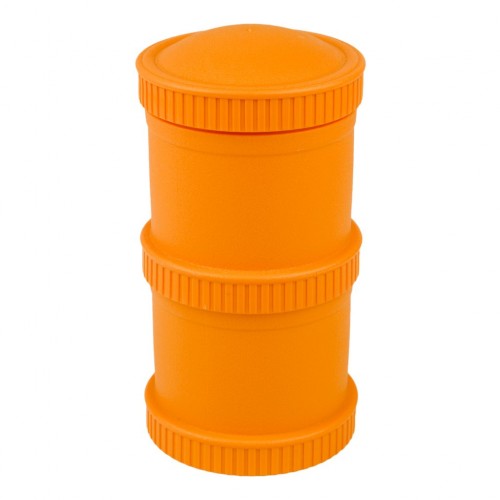 Re-Play - Snack Stacks - Contenants interchangeables et empilables en plastique recyclé - Orange