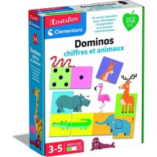 Clementoni - Éducation - Dominos chiffres et animaux