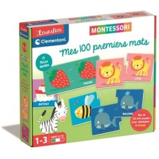 Clementoni - Éducation - Montessori mes 100 premiers mots