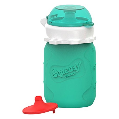Squeasy - Contenant pour purées 3.5 oz. - Aqua