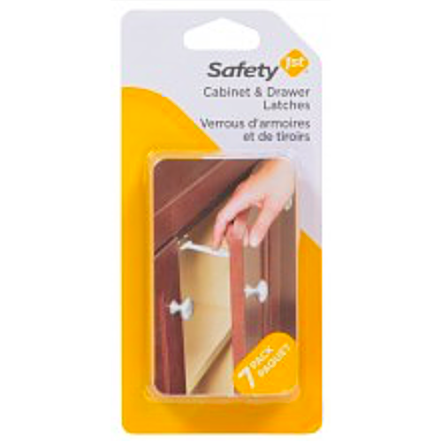 Safety 1st - Verrous à poignée large pour armoire et tiroir - Paquet de 7