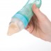 Nuby - Cuillère en 2 étapes Squeeze Feeder™ en silicone - Turquoise