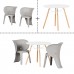 South Shore - Sweedi - Ensemble table et chaises pour enfants - Blanc et gris
