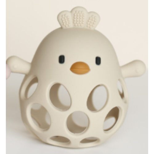 Bulle Bijouterie - Jouet de dentititon – Bouliboule - Poussin Beige
