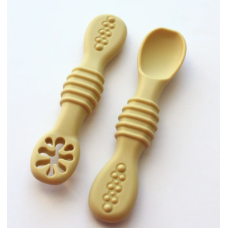Bulle Bijouterie - Cuillères d’apprentissages pour bébé – DME – lot de 2 - Coquille d'oeuf