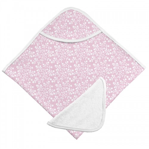 Kushies - Ensemble de serviette de bain  à capuche et gant de toilette - Baies de lilas