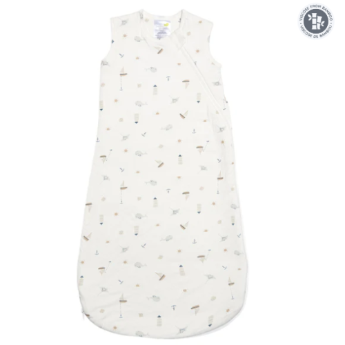 Perlimpinpin - Sac de nuit matelassé en bambou - Océan (1.0 tog)