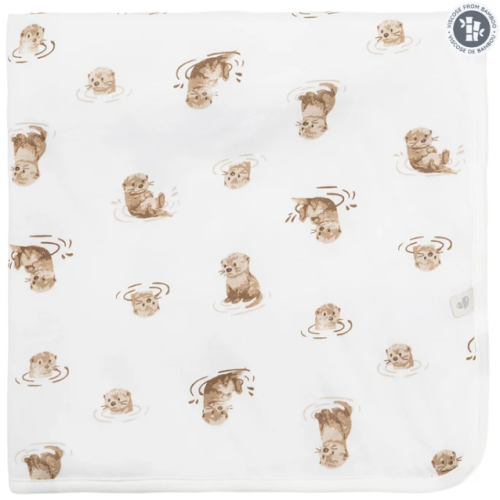 Perlimpinpin - Couverture de bamboo - Loutres