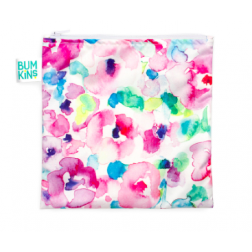 Bumkins - Grand sac à lunch réutilisable - Fleurs pastels
