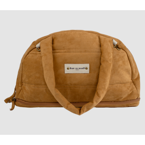 Ezimoov - Sac à langer doudoune suédine - Camel