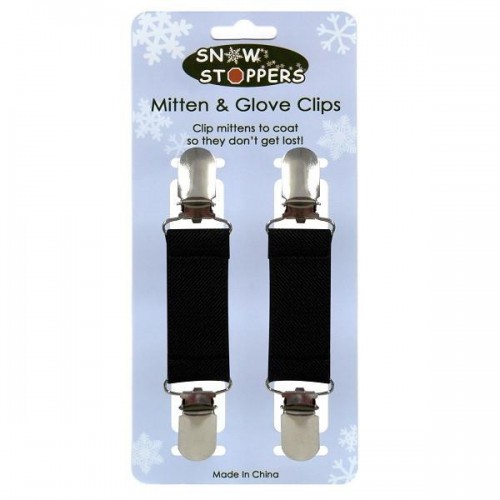 SnowStoppers - Pinces pour mitaines/gants - Noir