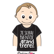 Bédaine Love - T-Shirt humoristique pour enfant - Grand frère bientôt