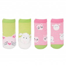 FlapJackKids - Bas assorties 1-3 ans - Chaton / Mouton