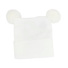 KidCentral - Bonnet à 2 pompons - Blanc