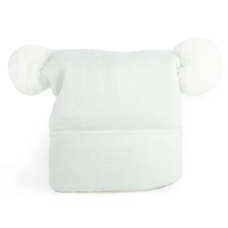 KidCentral - Bonnet à 2 pompons - Gris