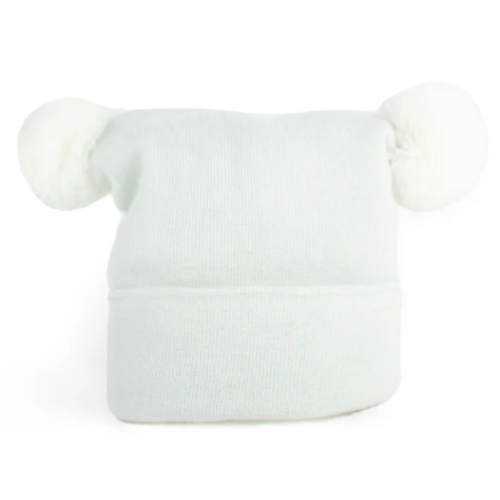 KidCentral - Bonnet à 2 pompons - Gris