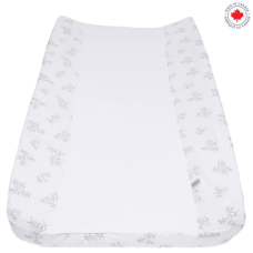 Perlimpinpin - Drap-housse contour pour matelas à langer arqué - Feuilles