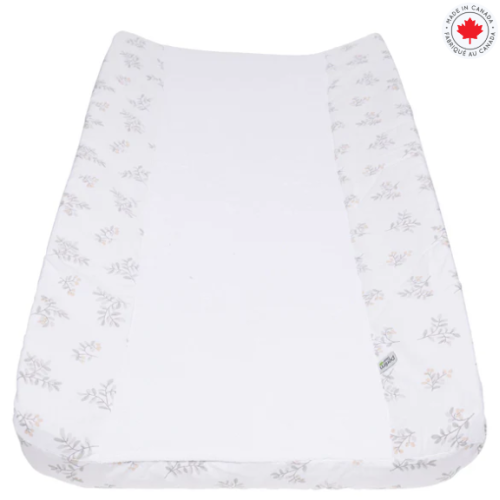 Perlimpinpin - Drap-housse contour pour matelas à langer arqué - Feuilles