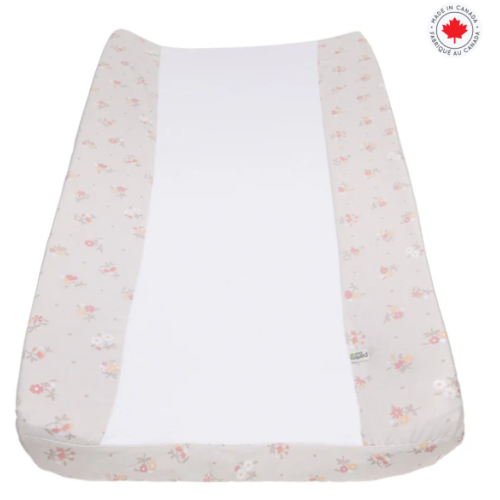 Perlimpinpin - Drap-housse contour pour matelas à langer arqué - Fleurs