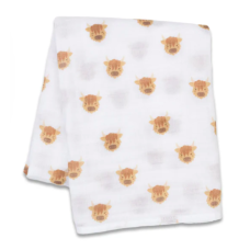 Lulujo - Mousseline de coton - Vaches des Highlands