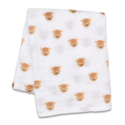 Lulujo - Mousseline de coton - Vaches des Highlands