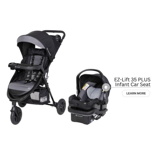 Baby Trend - Système de voyage - Poussette Passport Seasons avec siège auto 35 lbs - Dash Black