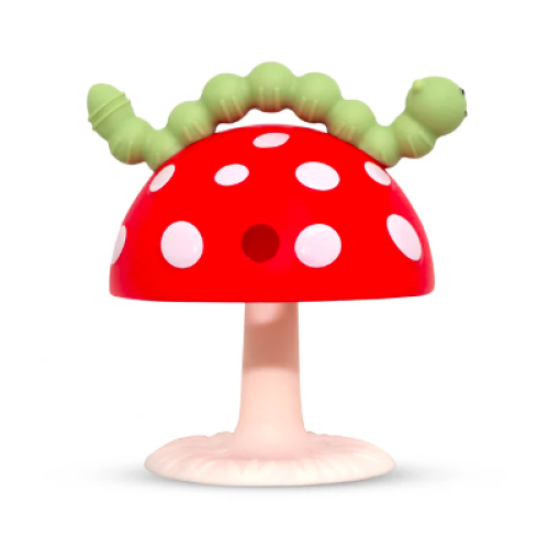 RaZbaby - Jouet de dentition Chompy Champignon à succion RaZbaby - Jouet de dentition Chompy Champignon à succion