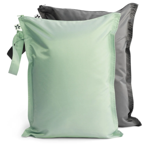 Tiny Twinkle - Wetbag - Sac imperméable - Sauge et Charbon (Paquet de 2) Tiny Twinkle - Wetbag - Sac imperméable - Sauge et Charbon (Paquet de 2)
