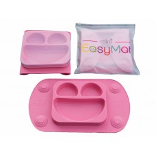 EasyMat - Assiette à succion portable - Rose