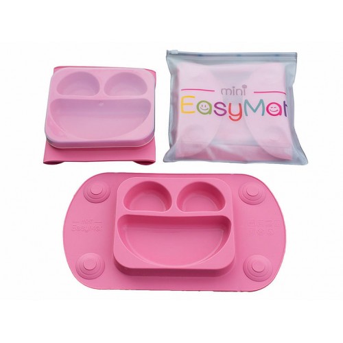 EasyMat - Assiette à succion portable - Rose