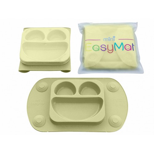 EasyMat - Assiette à succion portable - Olive