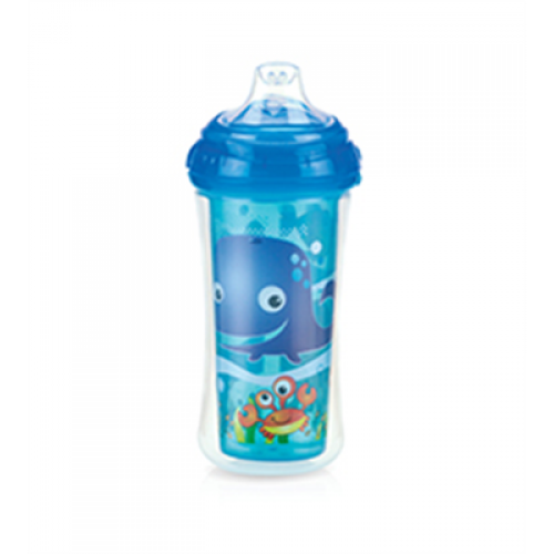 Nuby - Gobelet Isotherme No-Spill™ Clik-it™ Cool Sipper™ 300mL - 6m+ - Ocean (Bleu) - 5310094