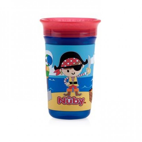 Nuby - Gobelet No-Spill™ 3D 360° Wonder Cup™ 300 mL - Pirates 5310542