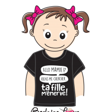 Bédaine Love - T-Shirt humoristique pour enfant - Ta fille m’énerve