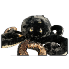 ToyBox - Octaluxe peluche sensorielle - Pieuvre noire (Pré-commande  livraison fin mars)